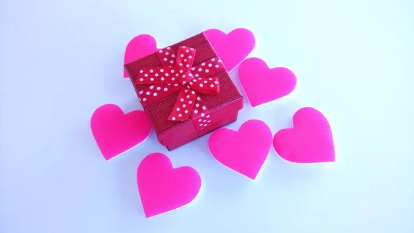 Sign Hearts Giftbox Envelope — Stockfoto