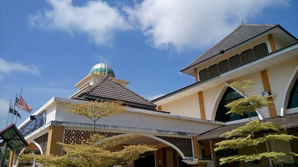 Uma Vista Mesquita Sungai Koyan Localizada Distrito Kuala Lipis Pahang — Fotografia de Stock