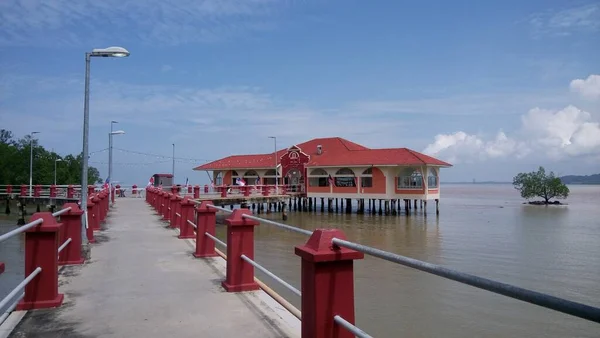 Плаваючий Ресторан Форт Супаї Куала Лінґі Мелака Малайзія — стокове фото