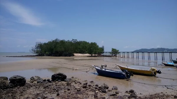 Vista Praia Telok Pelandok Port Dickson Negeri Sembilan Malásia — Fotografia de Stock