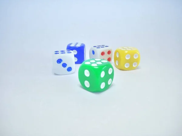 Dice White Background — Stock Photo, Image