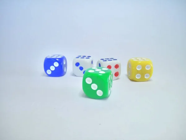 Dice White Background — Stock Photo, Image