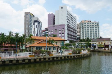 Melaka Nehri manzarası, Melaka, Malezya