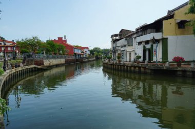 Melaka Nehri manzarası, Melaka, Malezya
