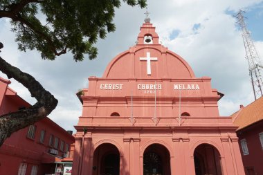 Banda Hilir, Melaka, Malezya 'da bulunan Mesih Kilisesi Melaka manzarası
