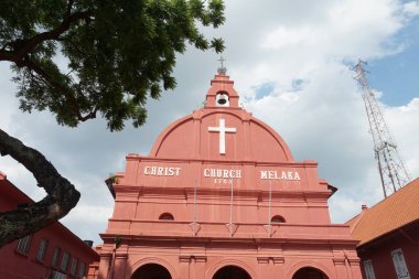 Banda Hilir, Melaka, Malezya 'da bulunan Mesih Kilisesi Melaka manzarası