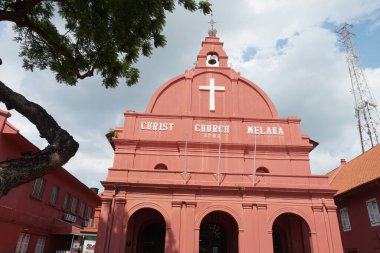 Banda Hilir, Melaka, Malezya 'da bulunan Mesih Kilisesi Melaka manzarası