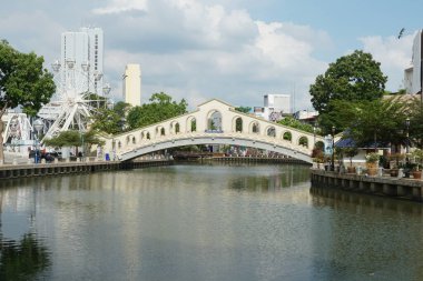Melaka Nehri manzarası, Melaka, Malezya