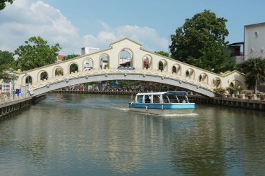Melaka Nehri manzarası, Melaka, Malezya