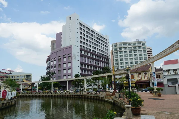 Vue Sur Rivière Melaka Situé Melaka Malaisie — Photo