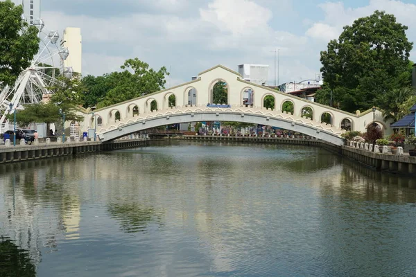 Melaka Nehri Manzarası Melaka Malezya — Stok fotoğraf