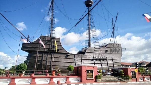 Museo Marittimo Banda Hilir Nella Città Malacca Malesia — Foto Stock