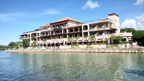 Edificio Dell Hotel Casa Del Rio Situato Bandar Hilir Melaka — Foto Stock
