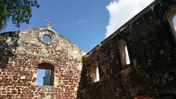 Paul Church Historic Church Building Malacca Malaysia — Stock Photo, Image