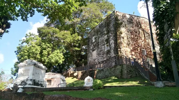 Paul Church Ist Ein Historisches Kirchengebäude Malacca Malaysia — Stockfoto