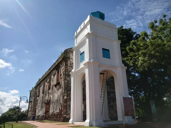 Kostel Pavla Historická Budova Kostela Malacca Malajsie — Stock fotografie