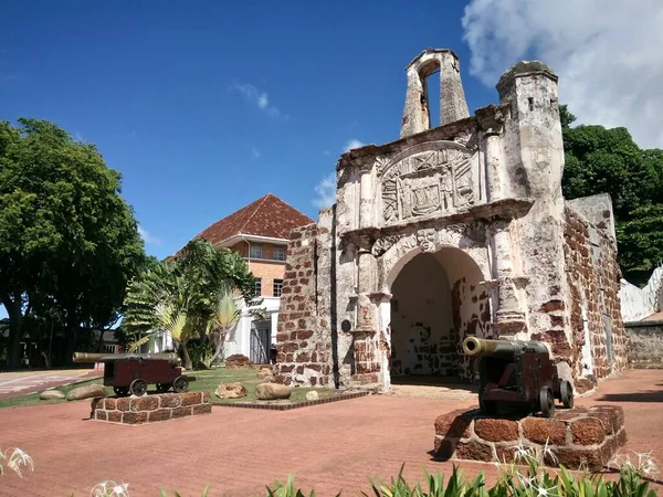 Ruines Forteresse Portugaise Famosa Malacca Malaisie — Photo