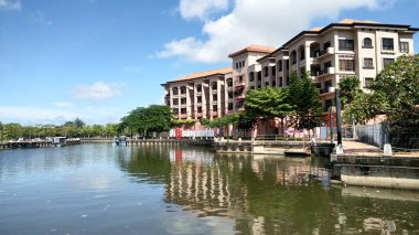Melaka Nehri manzarası, Melaka, Malezya