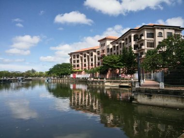 Melaka Nehri manzarası, Melaka, Malezya