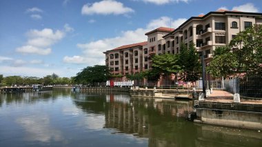 Melaka Nehri manzarası, Melaka, Malezya