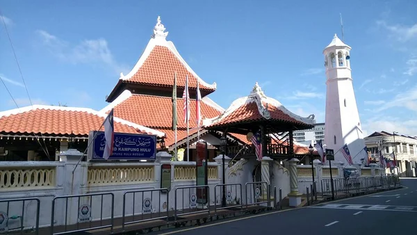 Masjid Kampung Hulu Oudste Moskee Melaka Maleisië — Stockfoto