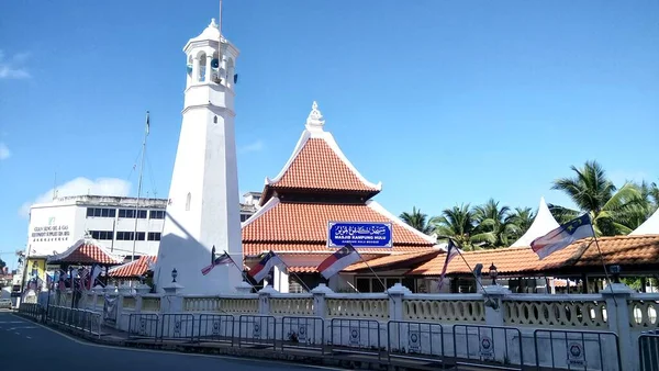 Masjid Kampung Hulu Den Äldsta Moskén Melaka Malaysia — Stockfoto