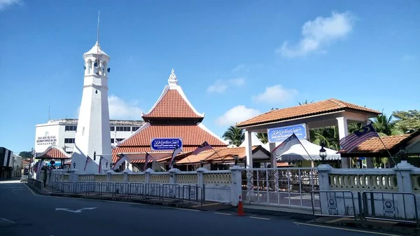 Masjid Kampung Hulu Den Äldsta Moskén Melaka Malaysia — Stockfoto