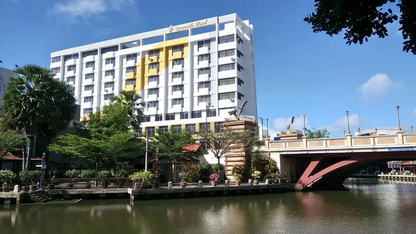 Vue Sur Rivière Melaka Situé Melaka Malaisie — Photo