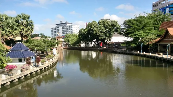 View Melaka River Located Melaka Malaysia — Stock Photo, Image