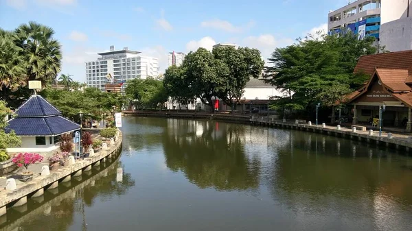 Utsikt Över Melaka Floden Belägen Melaka Malaysia — Stockfoto