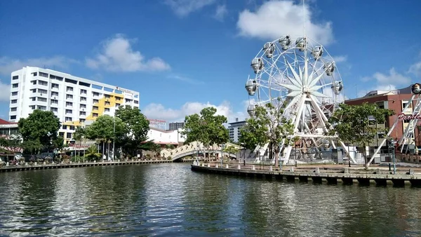 Pirate Park Mot Blå Himmel Melaka Stad Belägen Melaka Malaysia — Stockfoto