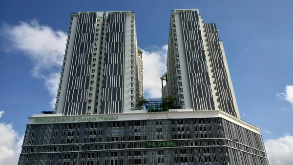 Edificio Shore Melaka City Malesia — Foto Stock