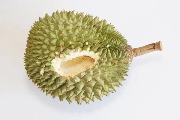 Durian Frutas Isoladas Sobre Fundo Branco — Fotografia de Stock