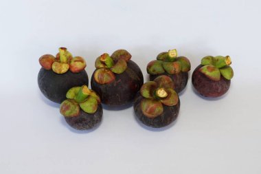 mangosten meyve yakın çekim