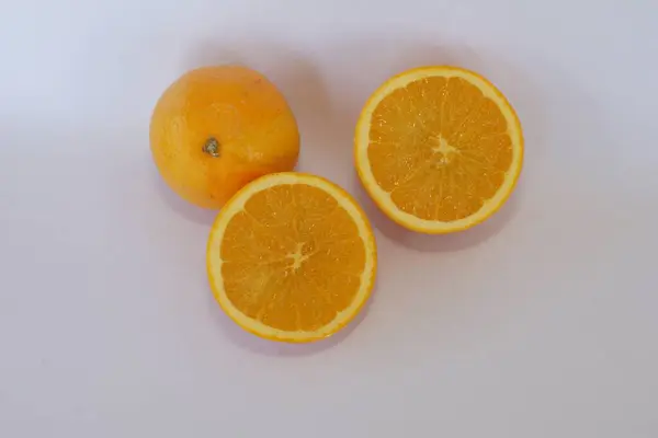 Orange Fruits White Background — Stock Photo, Image