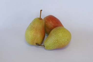 armut meyveleri beyaz arkaplanda izole