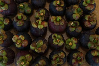 mangosten meyve yakın çekim