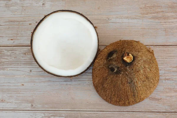 Coconut Trä Bakgrund — Stockfoto