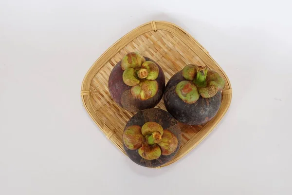 Mangosteen Fruits Basket —  Fotos de Stock