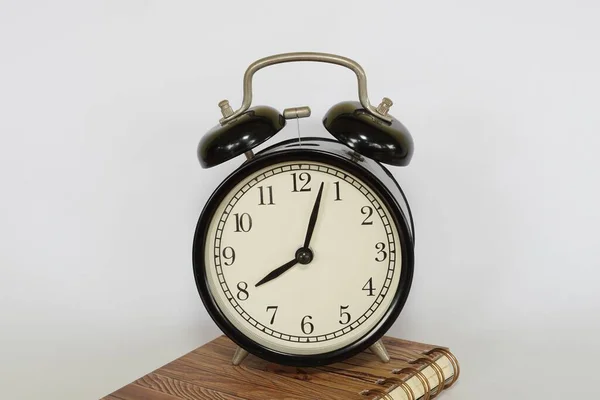 View Alarm Clock Diary Book — Stock Photo, Image