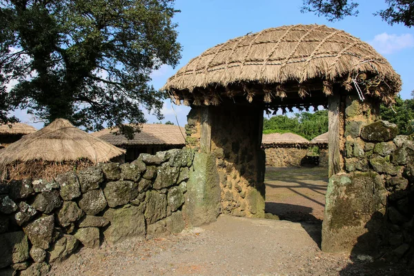 Seongeup Folk Village Korean Old Traditional Town Jeju Island South — Stock Photo, Image