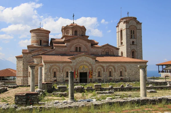 Eglise Saint Clément Sur Site Plaosnik Ohrid République Macédoine Nord — Photo