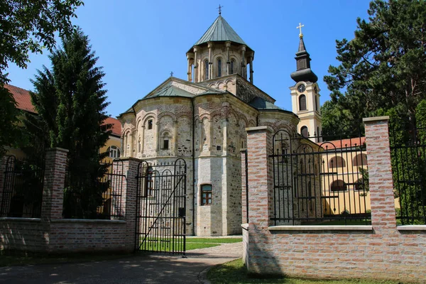 Kirche Nikolaus Novo Hopovo Kloster Nationalpark Fruska Gora Vojvodina Serbien lizenzfreie Stockbilder