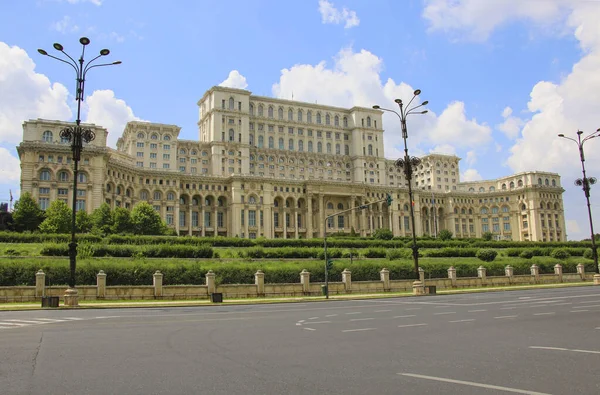 Riksdagshuset Bukarest Rumänien Den Näst Största Byggnaden Världen Byggd Ceausescu — Stockfoto