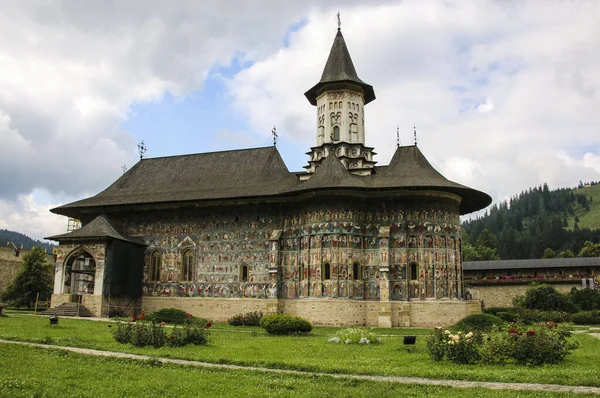 Sucevita Orthodox Bemalte Kirche Kloster Moldawien Bukowina Rumänien — Stockfoto