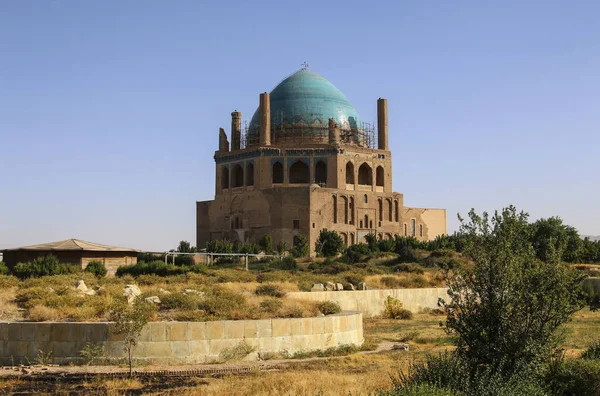 Der Soltaniedom Ist Ein Antikes Mausoleum Der Nähe Der Iranischen Stockbild