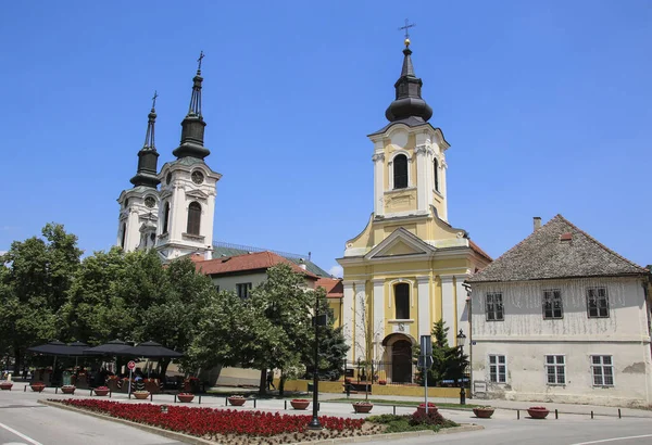 Alter Historischer Teil Der Stadt Mit Kirchen Sremski Karlovci Serbien — Stockfoto