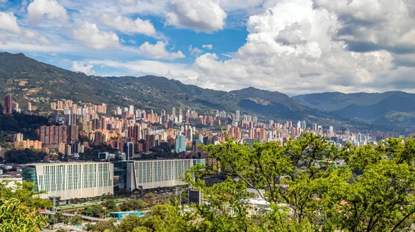 Πανοραμική Του Medellin City Στο Aburra Valley — Φωτογραφία Αρχείου
