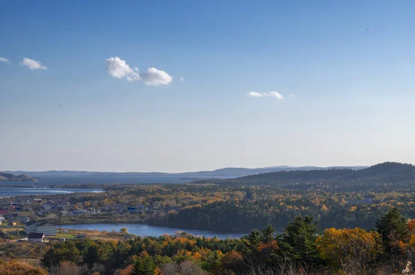 Natural autumn landscape, beautiful natural landscape in sunny day.