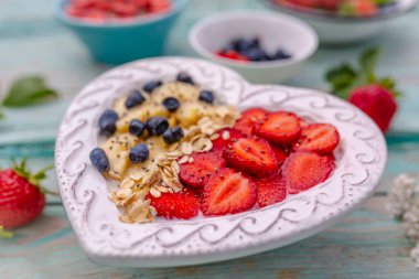 Taze meyveli lapa. Sağlıklı beslenme.